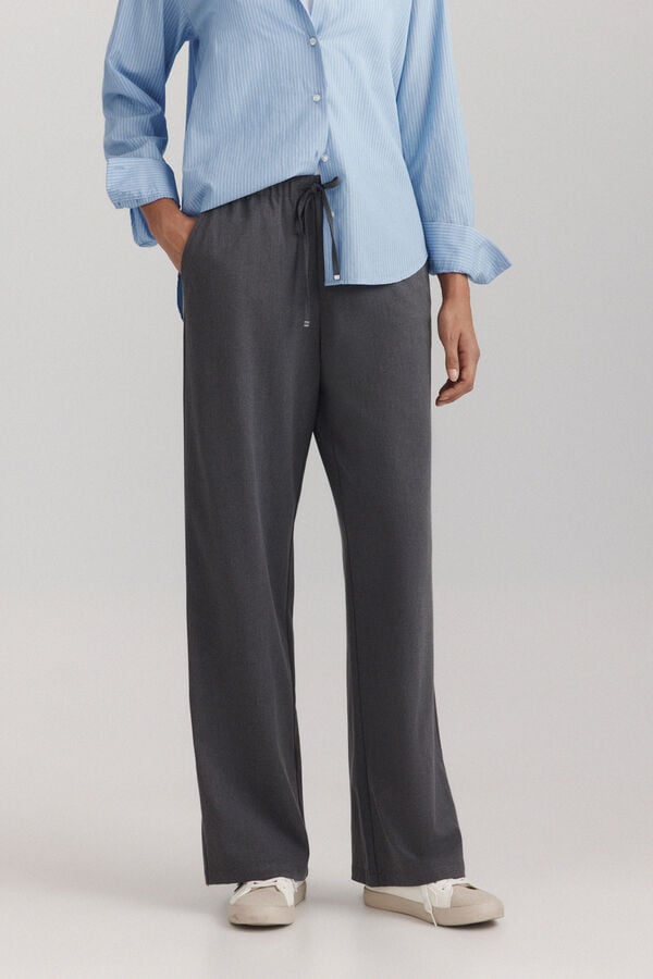 Springfield Tailored jogger trousers grey
