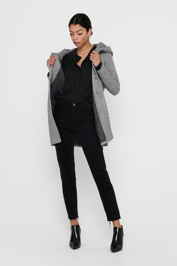 Only Midi - Mantel  Grau
