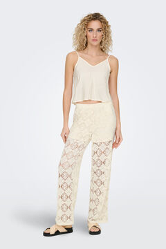 JDY Pantal&oacute;n largo encaje calado