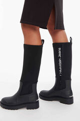 Calvin Klein Bota de chuva feminina Calvin Klein Jeans preto