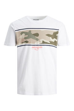 Springfield Camouflage print T-shirt white