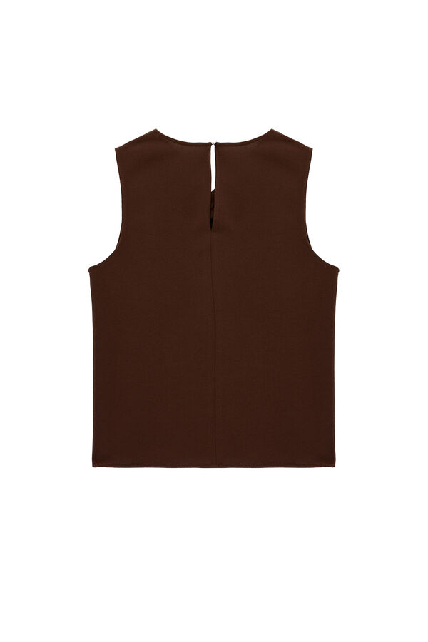 Koton Blusa accesorio met&aacute;lico tostado