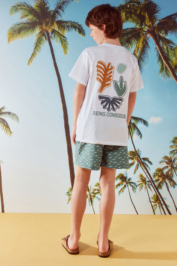 Springfield Kids Fato de banho Tubar&otilde;es menino verde