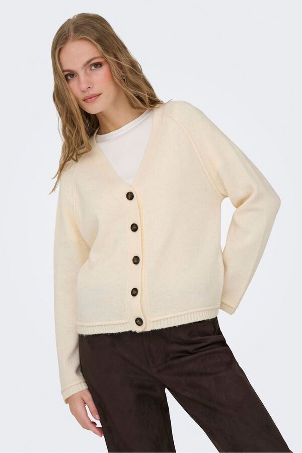 Only Cárdigan con botones beige
