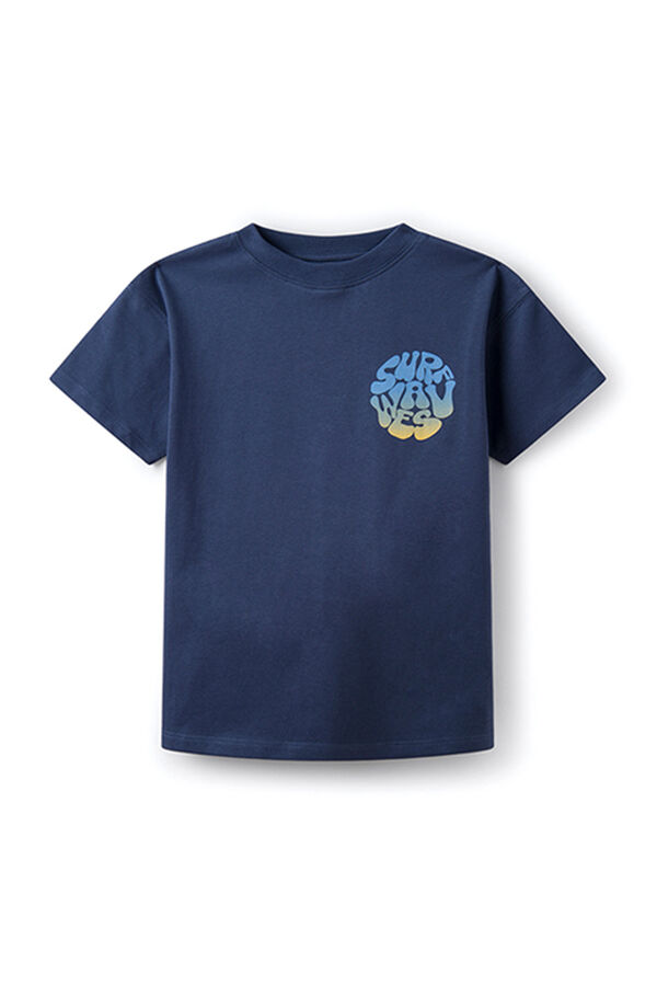 Springfield Boy's dip dye T-shirt navy mix