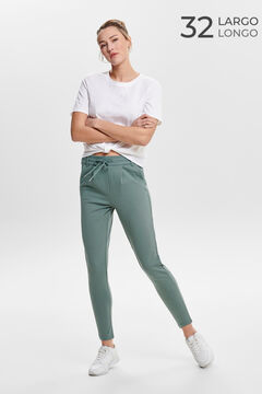 Springfield Classic-cut floaty trousers green