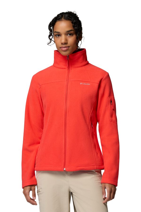 Columbia Fleece zip fastening pocket lining pink