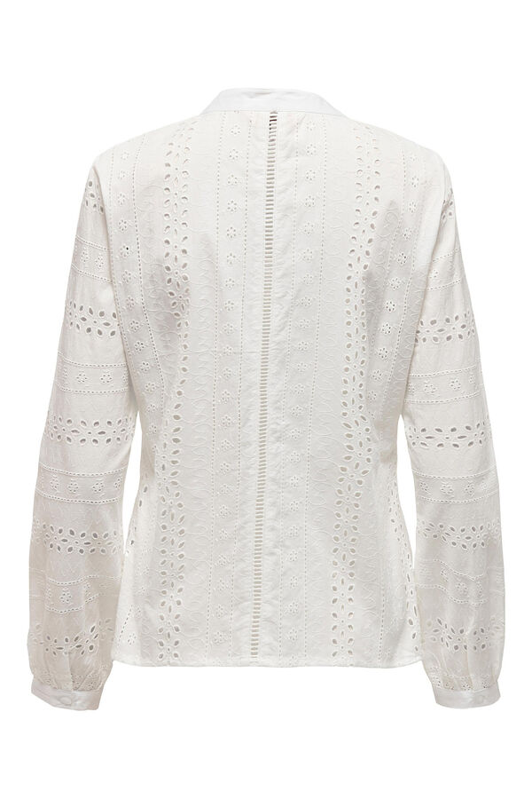 Springfield English embroidered blouse white