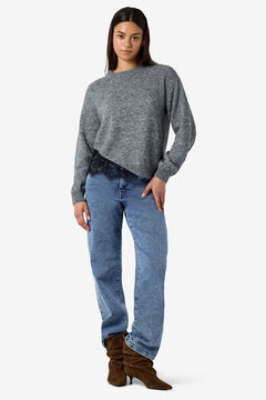 Noisy May Camisola de malha com renda