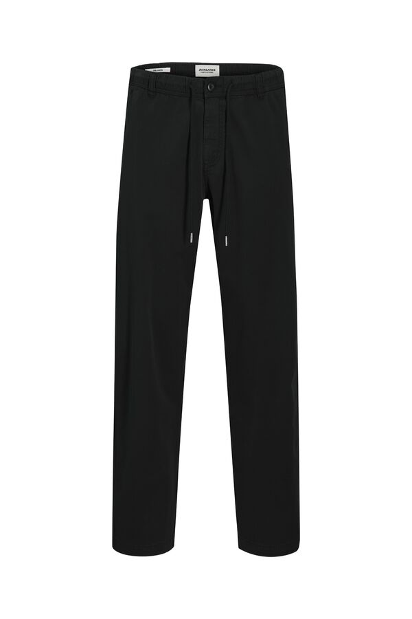 Jack & Jones Pantal&oacute;n relaxed algod&oacute;n negro