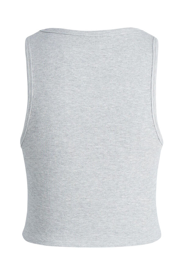 Springfield Essential ribbed top grey