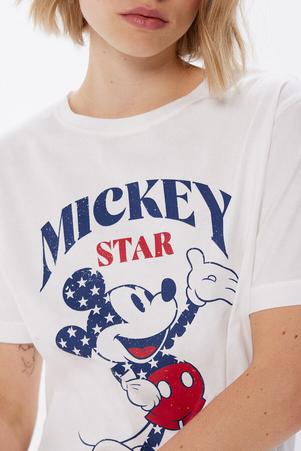 Springfield Mickey Mouse USA T-shirt beige