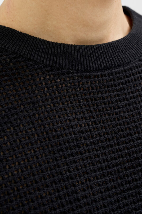 Jack & Jones Camiseta de malha com caimento relaxado preto