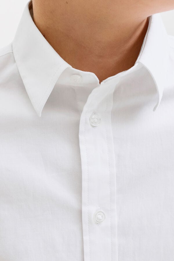 Jack & Jones Junior Camisa formal regular fit blanco