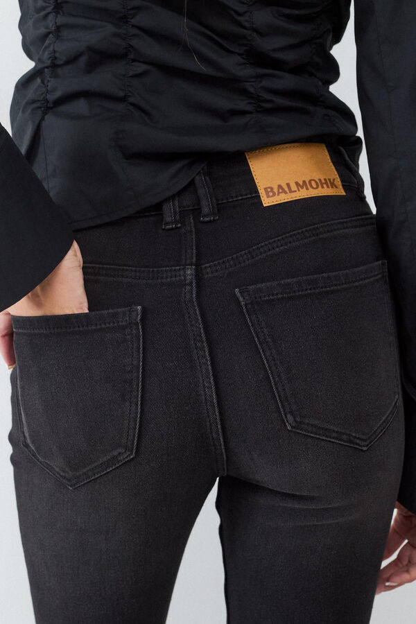 Balmohk High-rise flare jeans black