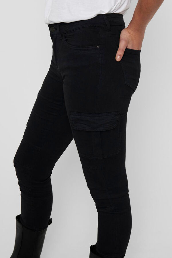 Only Slim fit cargo trousers black