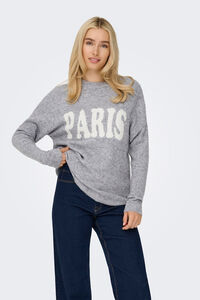 Only Jersey oversize texto PARIS