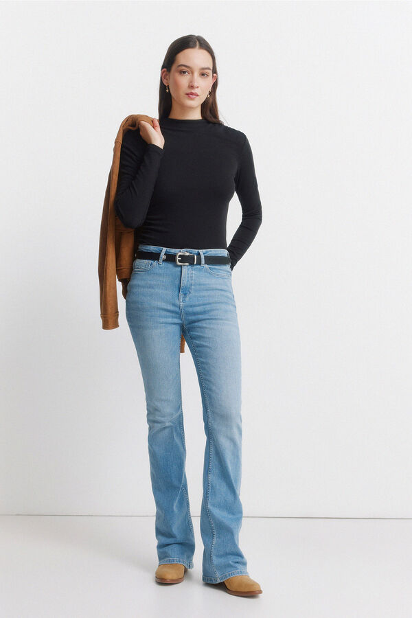 Springfield T-shirt froncé noir