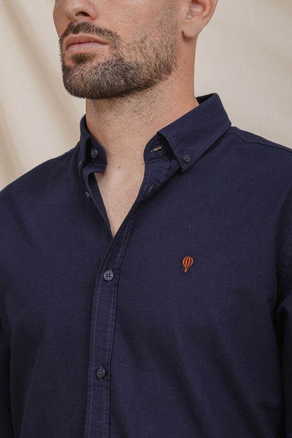 Celopman Camisa Oxford azul