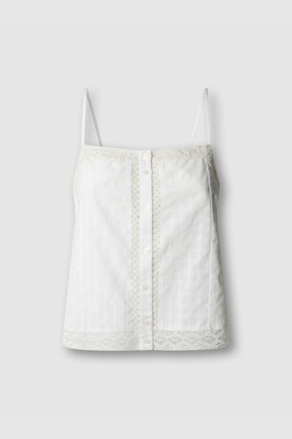 Pepe Jeans Top tirantes ajustable blanco
