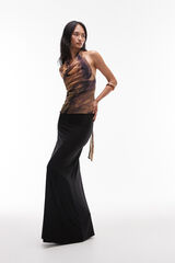 Topshop Top com decote halter cru