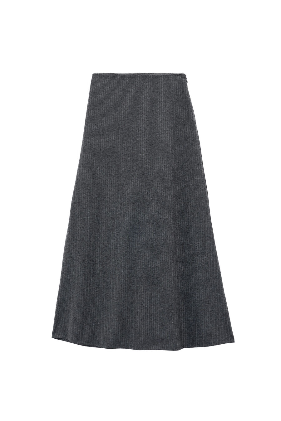Falda midi a rayas