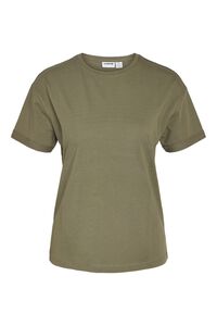 Noisy May Camiseta b&aacute;sica de manga corta con cuello redondo