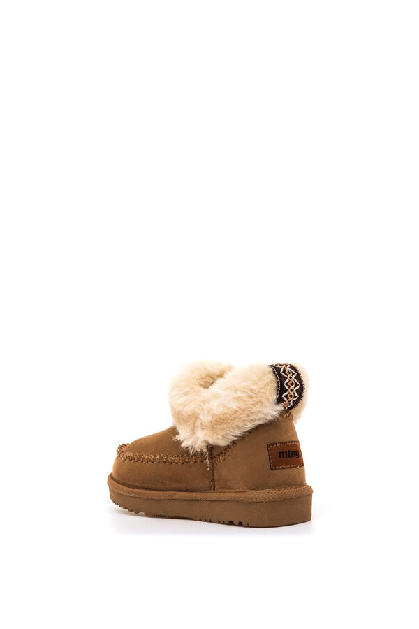 MTNG Faux fur ankle boots mink