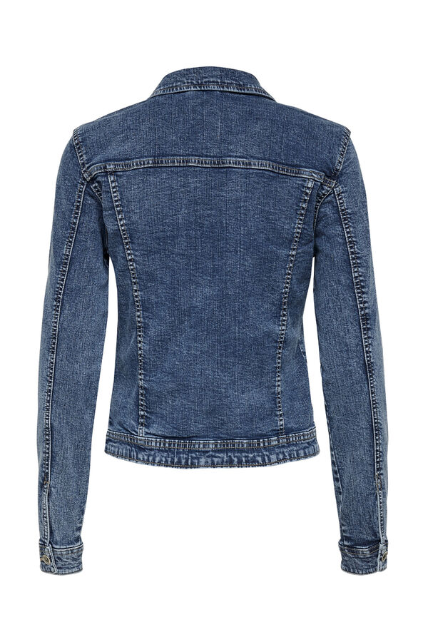 Springfield Jaqueta jeans com fecho de botões azulado