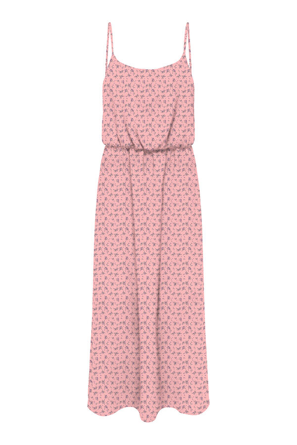 Only Vestido largo liso rosa