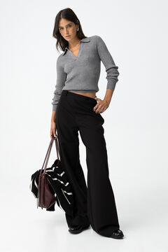 Tiffosi Pantalones Wide Leg con Presillas