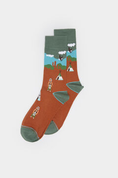 Springfield Chaussette paysage rouille
