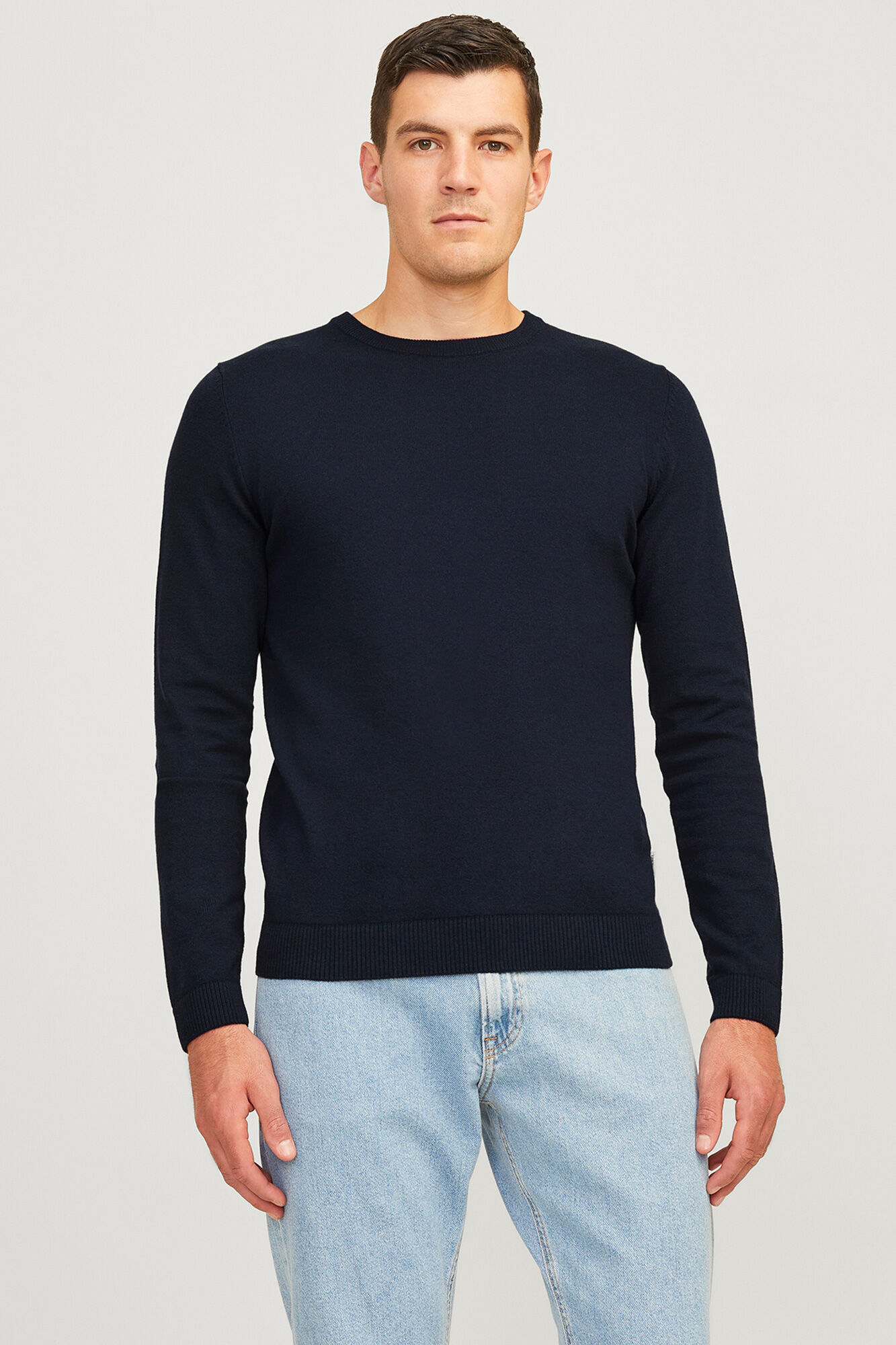 JJ REBEL su&eacute;ter b&aacute;sico de malha de manga comprida