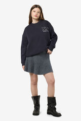 Noisy May Jersey-knit skirt grey