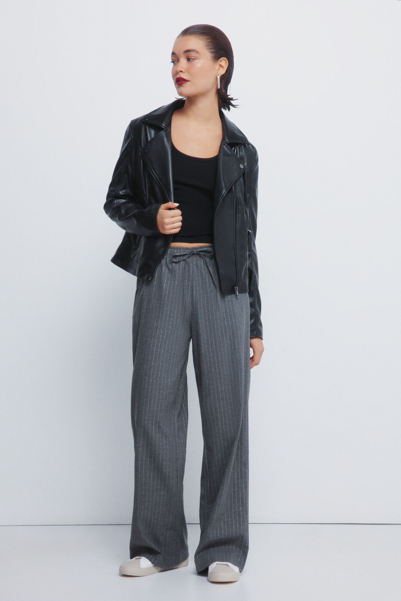 Springfield Cal&ccedil;as jogger riscas de lurex