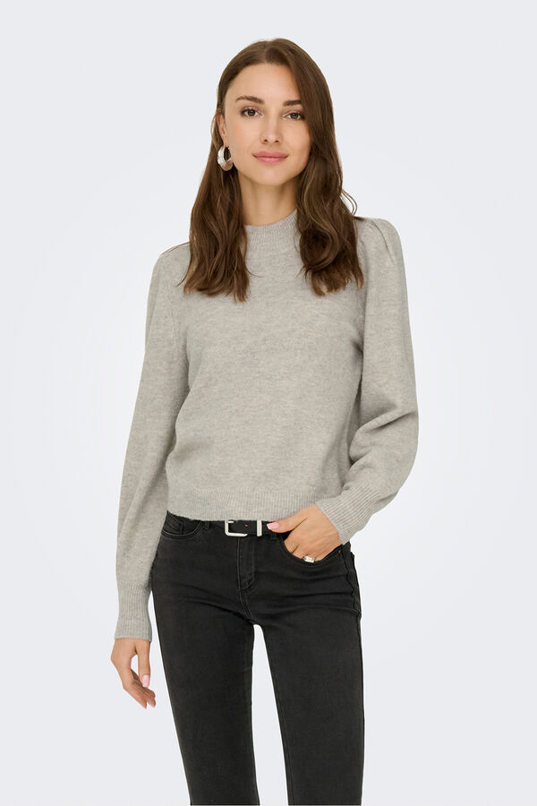 JDY High neck jumper grey