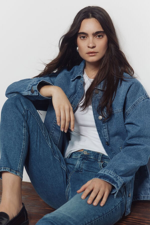 Springfield Cal&ccedil;as jeans push-up azul