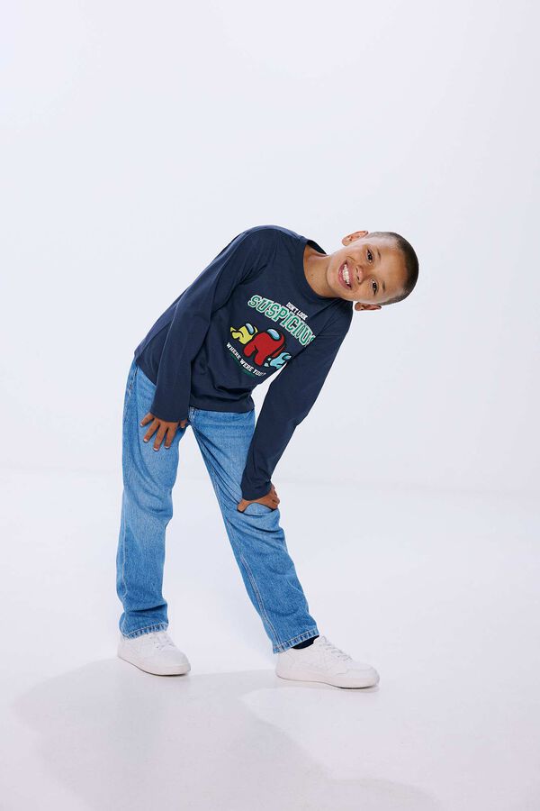 Springfield Among Us boy's t-shirt bluish