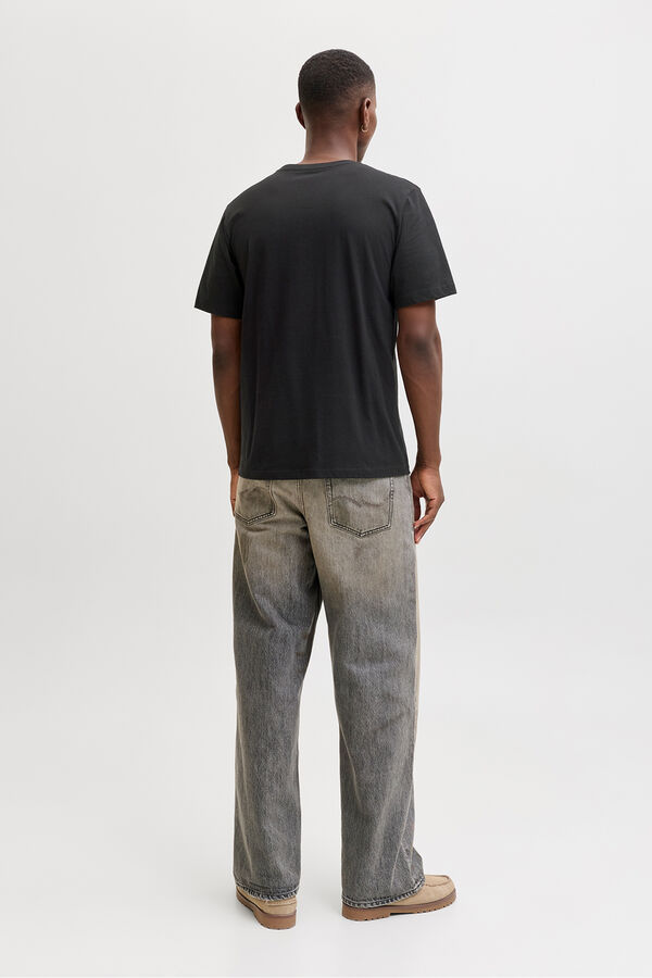 Jack & Jones Camiseta b&aacute;sica con logo negro