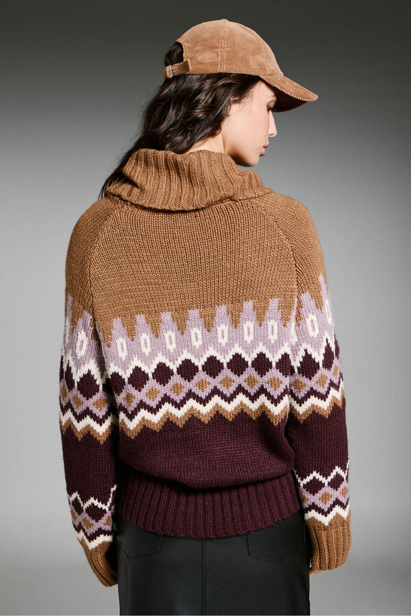 Only Jacquard - Rollkragen Nude