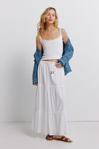 Springfield Ruffle midi skirt