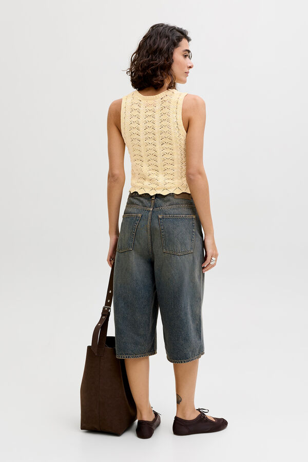 Jack & Jones Top de malha rendada estampado