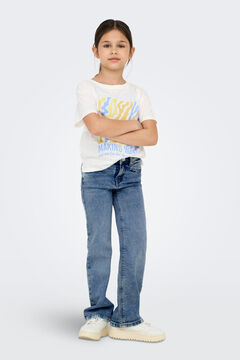 Only Girls Stretch wide fit jeans