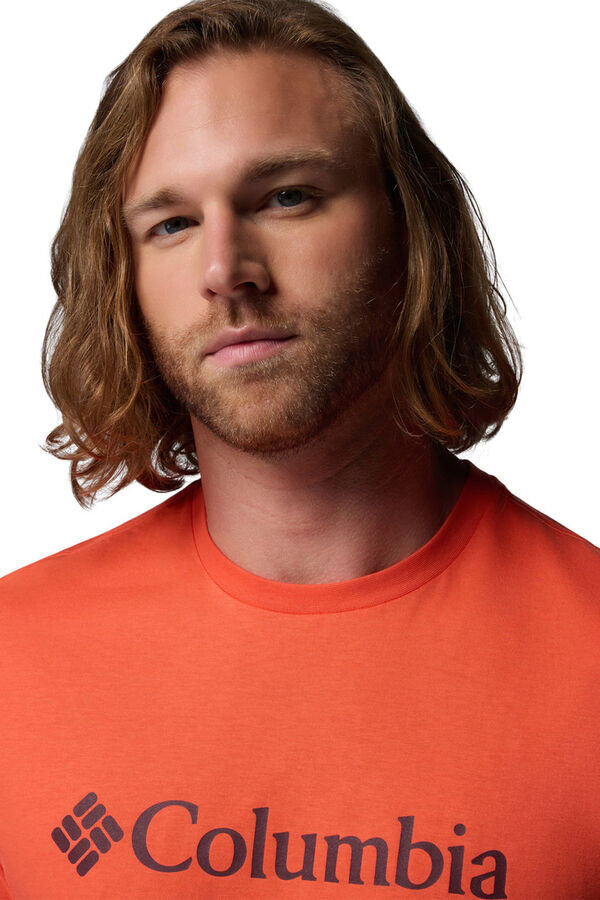 Columbia Basic logo T-shirt red