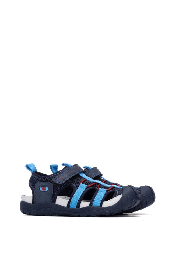 XTI Kids Velcro jelly sandals blue