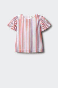 Springfield Kids Blusa manga curta &agrave;s riscas de lurex menina