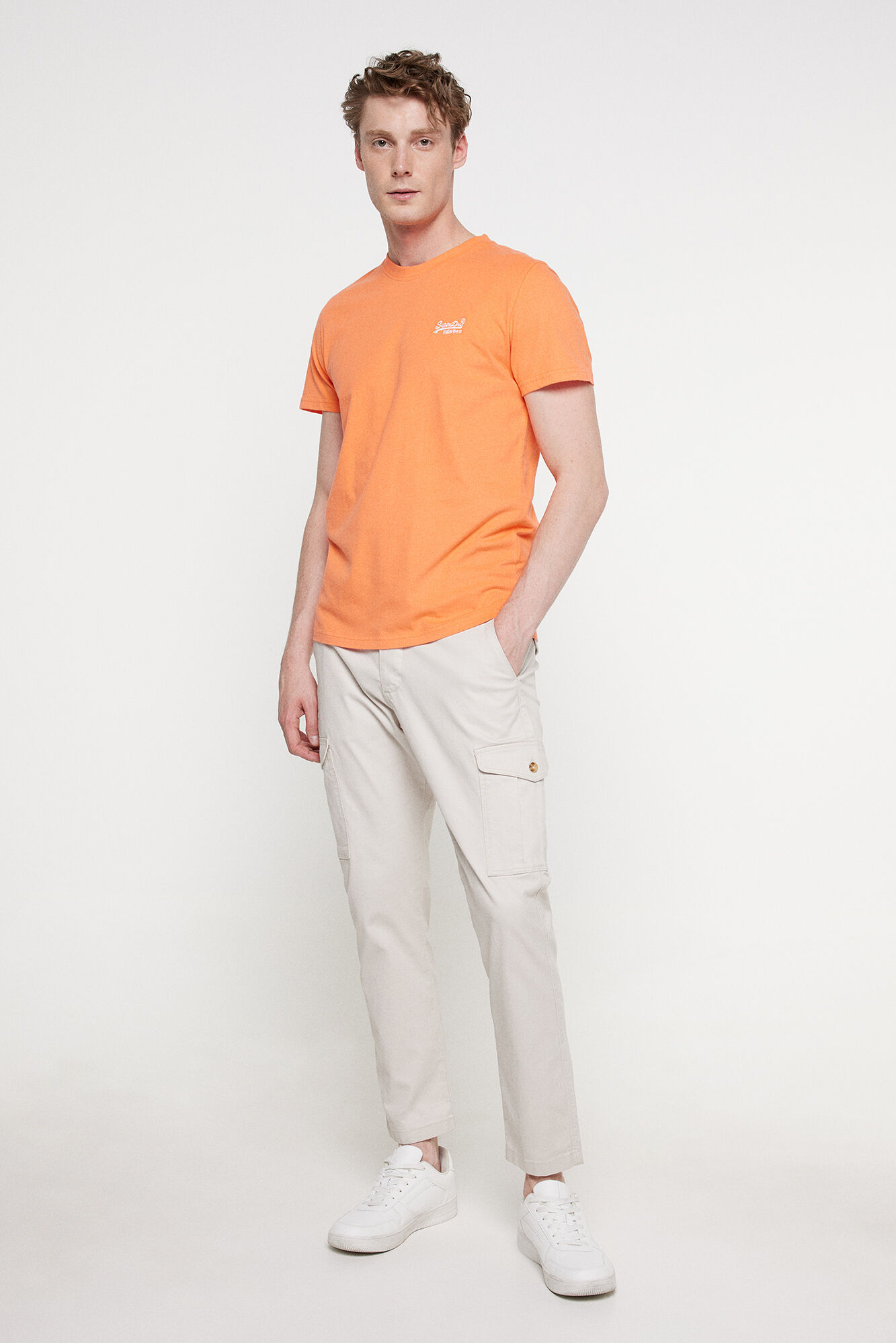 Superdry Camiseta de algod&oacute;n org&aacute;nico con logotipo Essential