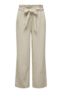 JDY Cal&ccedil;as compridas de linho 