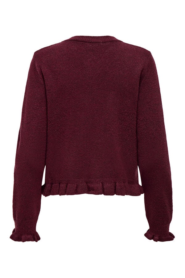 JDY Buttons fastening cardigan red