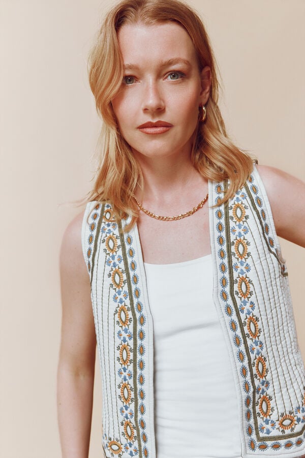 Springfield Lanzarote gilet printed